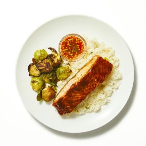 Hoisin-Glazed Salmon - Event Catering Set